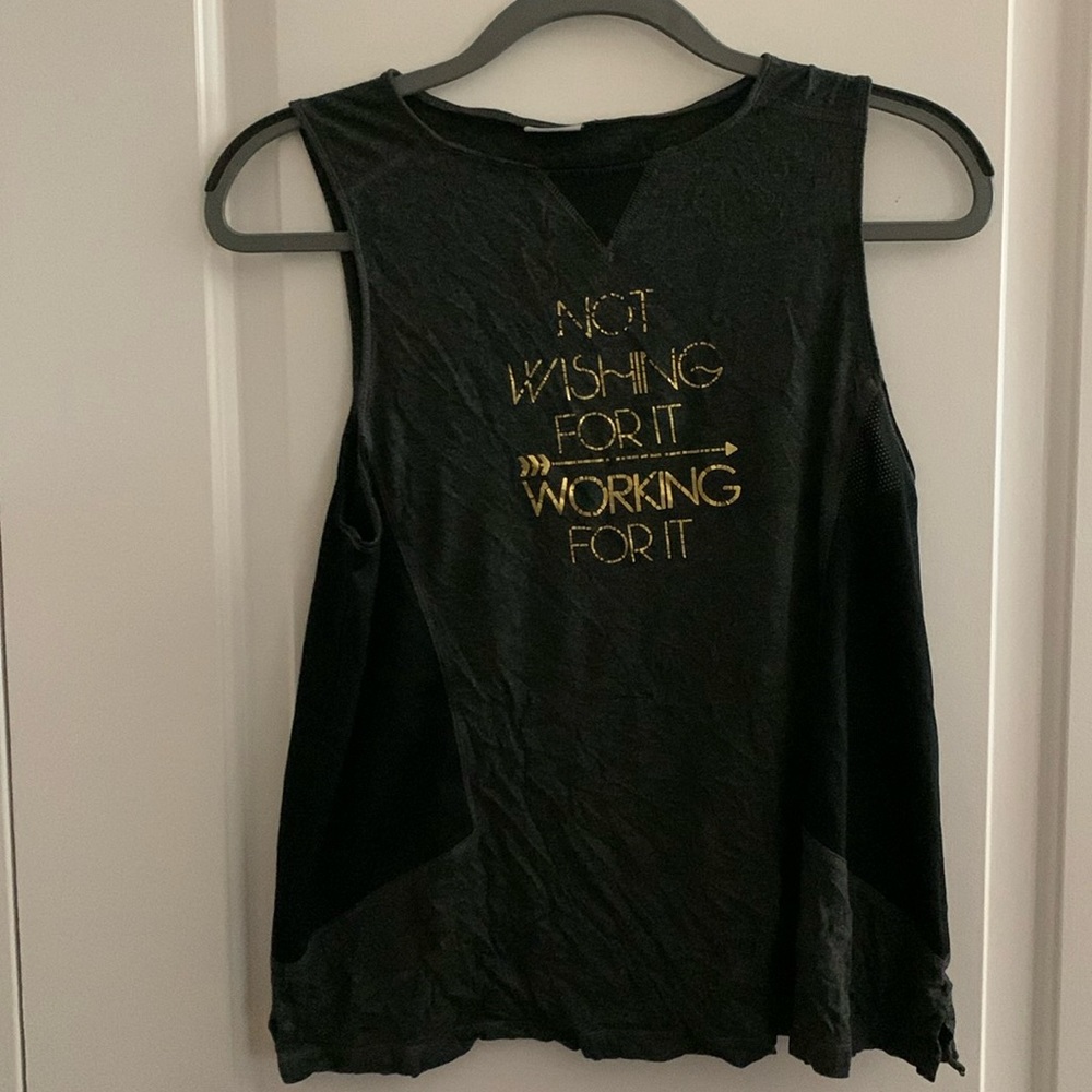 Champion Tank Top Not Wishing for it Working for It